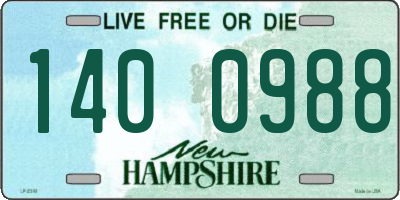 NH license plate 1400988