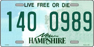 NH license plate 1400989