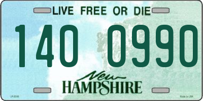 NH license plate 1400990