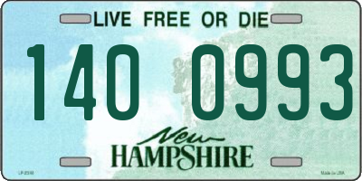 NH license plate 1400993