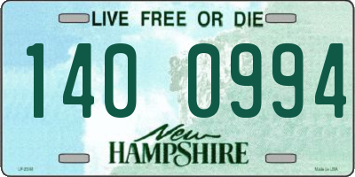 NH license plate 1400994
