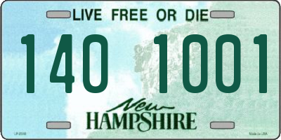 NH license plate 1401001