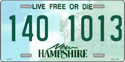 NH license plate 1401013
