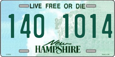 NH license plate 1401014