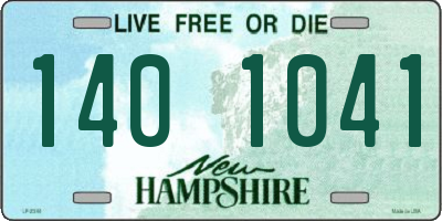 NH license plate 1401041