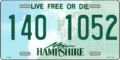 NH license plate 1401052