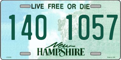 NH license plate 1401057