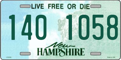 NH license plate 1401058