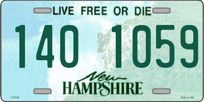 NH license plate 1401059