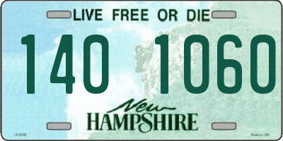 NH license plate 1401060