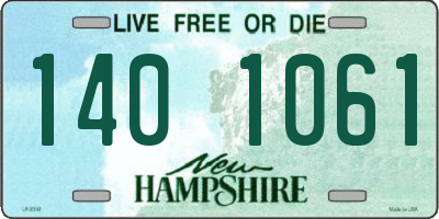 NH license plate 1401061