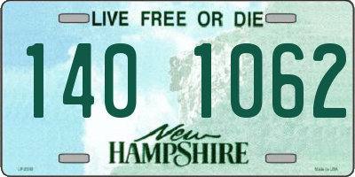 NH license plate 1401062