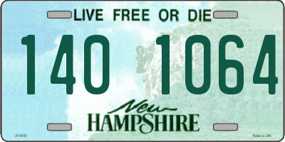 NH license plate 1401064