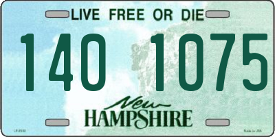 NH license plate 1401075