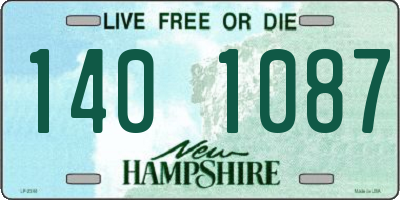 NH license plate 1401087