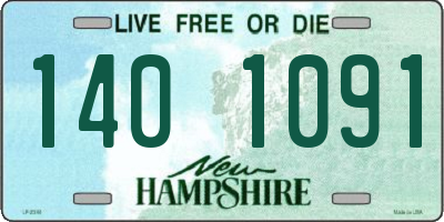 NH license plate 1401091