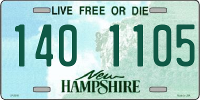 NH license plate 1401105