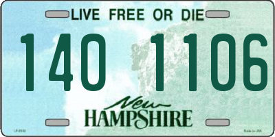 NH license plate 1401106