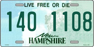 NH license plate 1401108