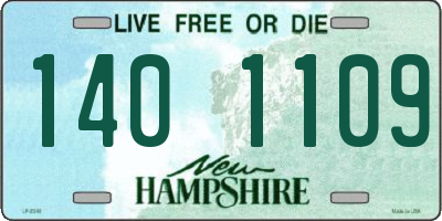 NH license plate 1401109