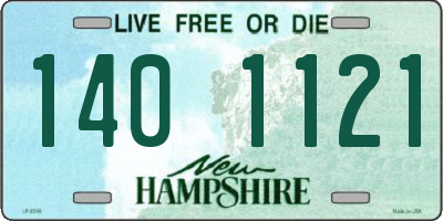 NH license plate 1401121
