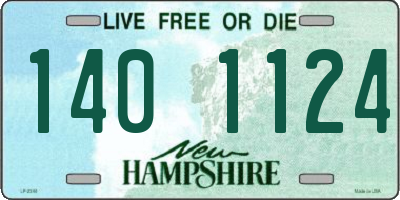 NH license plate 1401124