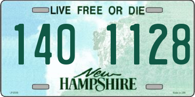 NH license plate 1401128