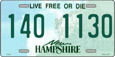 NH license plate 1401130