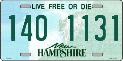 NH license plate 1401131