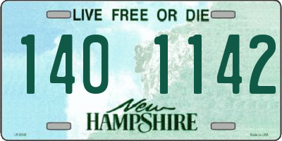 NH license plate 1401142