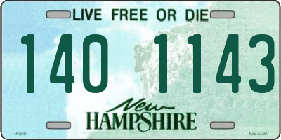 NH license plate 1401143