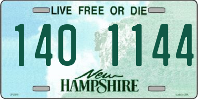 NH license plate 1401144