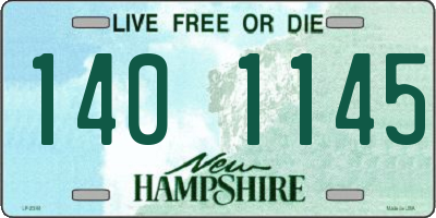 NH license plate 1401145