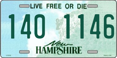 NH license plate 1401146
