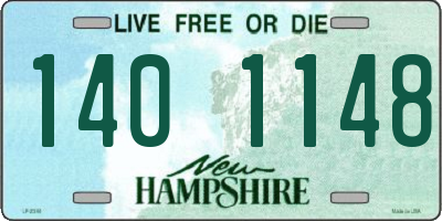 NH license plate 1401148