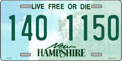 NH license plate 1401150