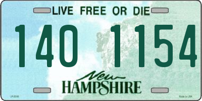 NH license plate 1401154