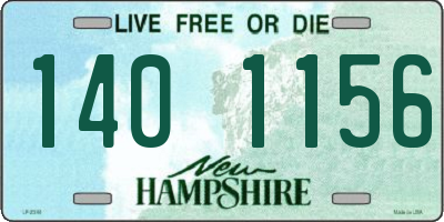 NH license plate 1401156