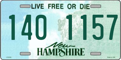 NH license plate 1401157