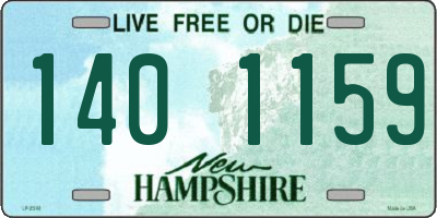 NH license plate 1401159