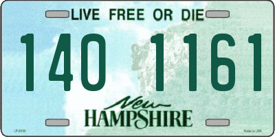 NH license plate 1401161