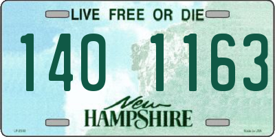 NH license plate 1401163