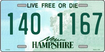 NH license plate 1401167