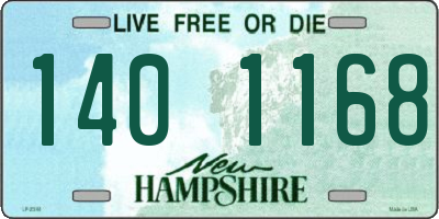 NH license plate 1401168