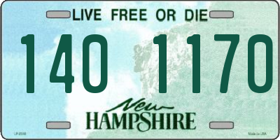 NH license plate 1401170
