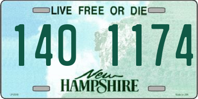 NH license plate 1401174