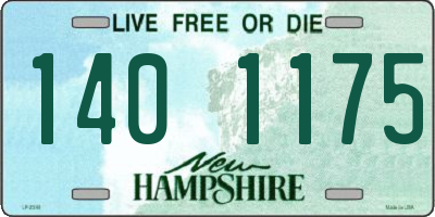 NH license plate 1401175
