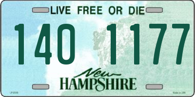 NH license plate 1401177