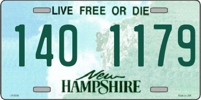 NH license plate 1401179