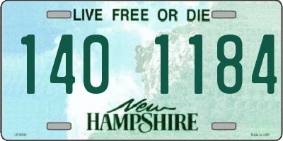 NH license plate 1401184